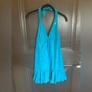 Blue Ralph Lauren pool or beach cover up! Size medium! New with tags!